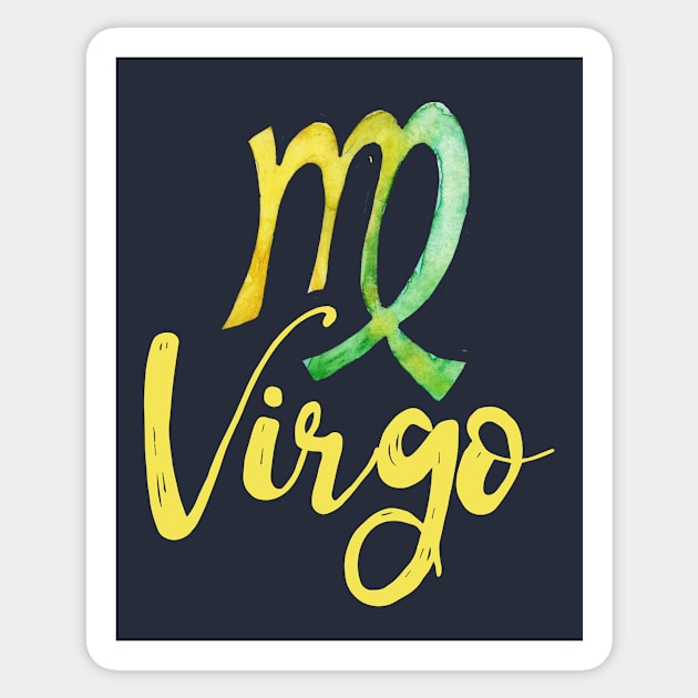 Virgo Symbol Sticker by bubbsnugg